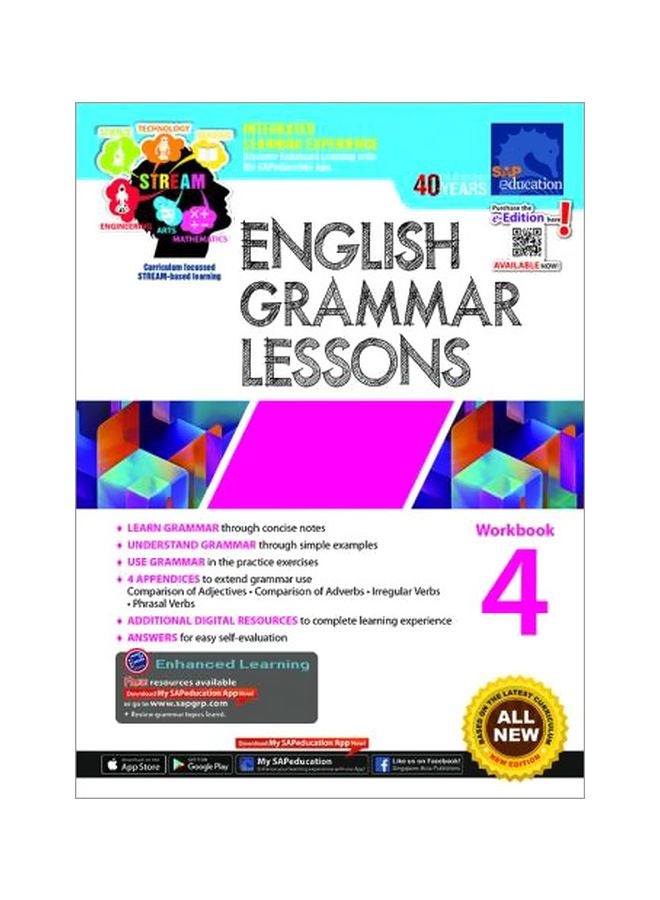 English Grammar Lessons Workbook 4 hardcover english