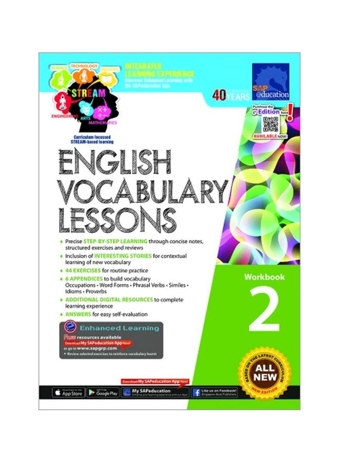 English Vocabulary Lessons : Workbook 2 paperback english
