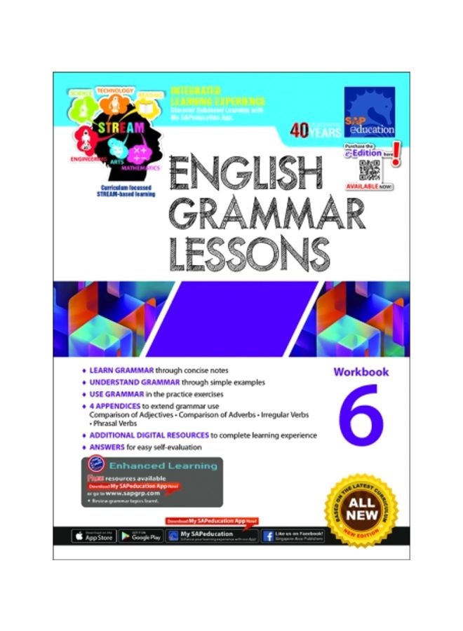 English Grammar Lessons Workbook 6 hardcover english