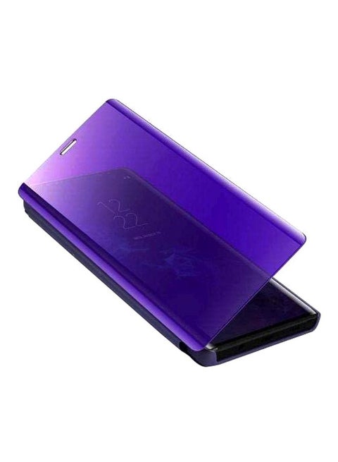 Clear View Standing Mirror Case Cover With Sensor And Flip Smart For Samsung Galaxy Note9 Puple