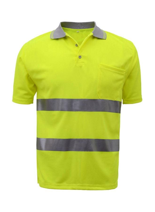 High Visibility Reflective Safety T-Shirt Green/Grey XL  - Image 1