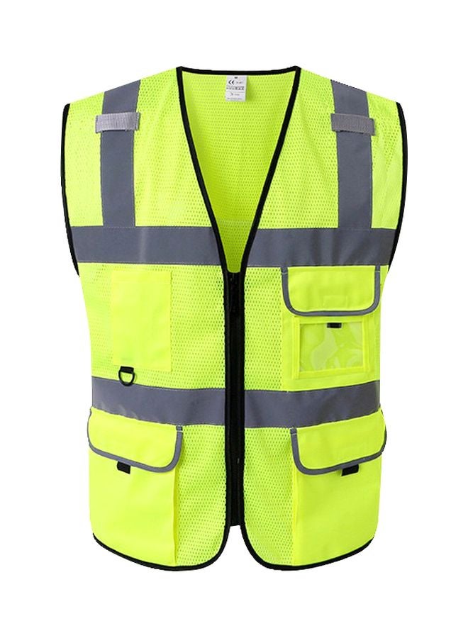 High Visibility Reflective Safety Vest Green/Black S  - Image 1