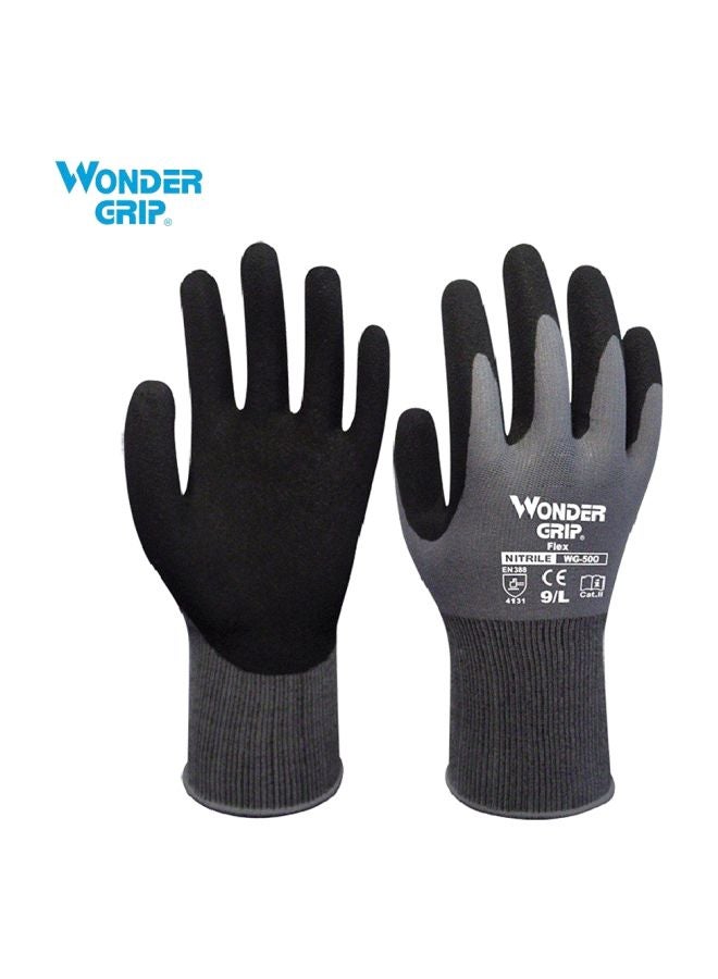 Wonder Grip Nylon Abrasion Proof Gloves Black L  - Image 2