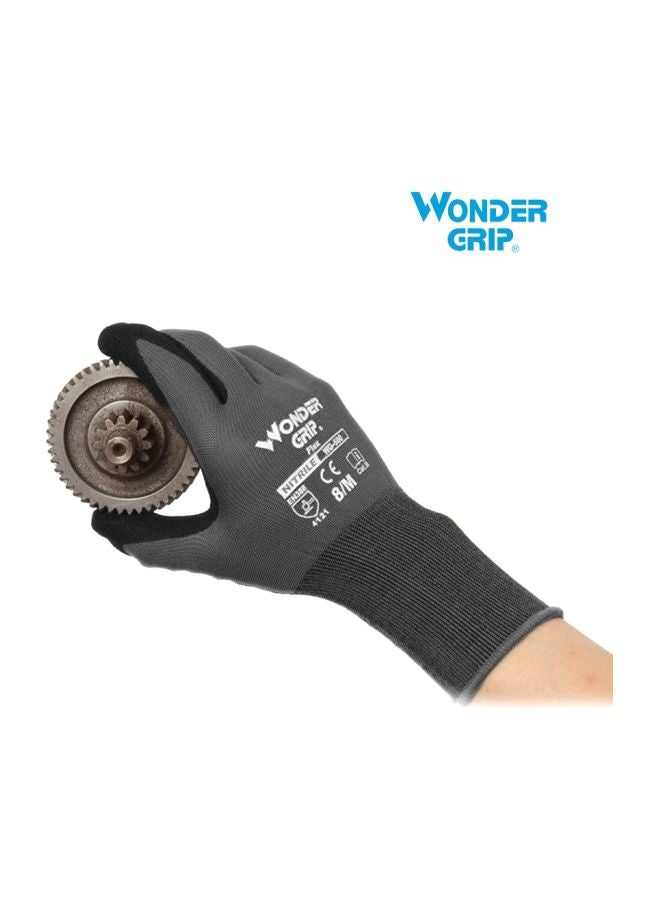 Wonder Grip Nylon Abrasion Proof Gloves Black L  - Image 4