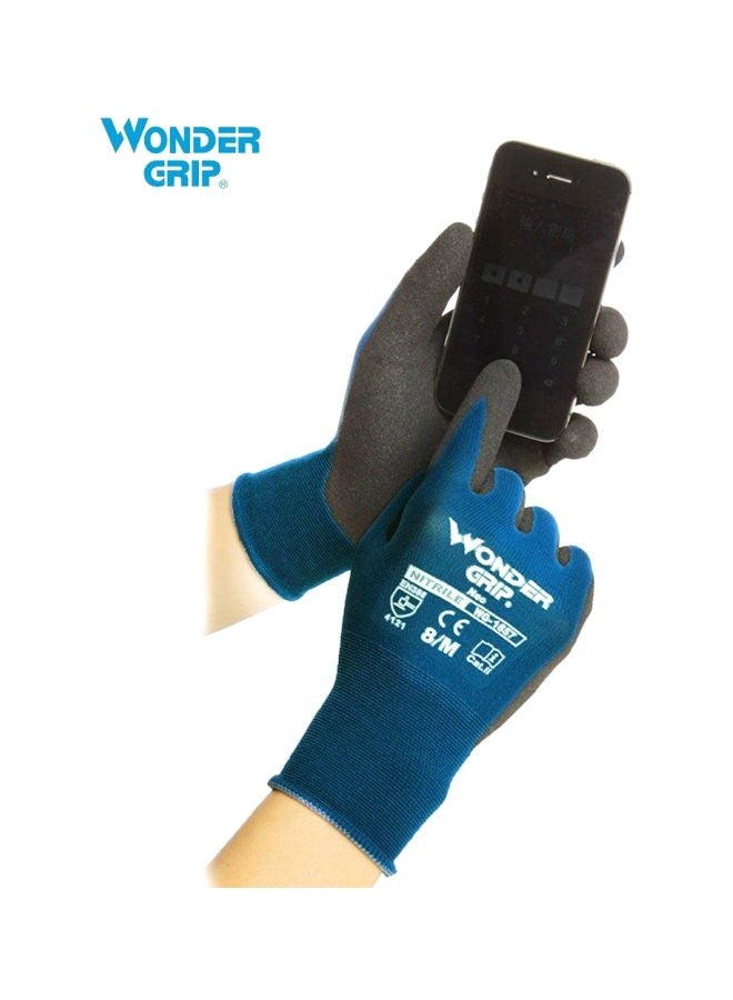 Nylon Abrasion Proof Gloves Blue/Black M - v1585299096/N36236936A_5