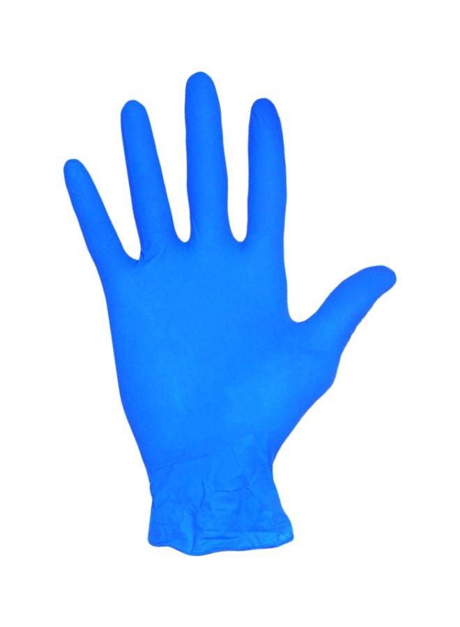 Mack's 100-Piece Disposable Nitrile Rubber Gloves Blue S  - Image 1