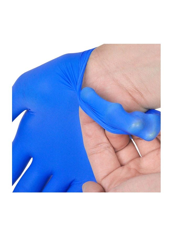 Mack's 100-Piece Disposable Nitrile Rubber Gloves Blue S  - Image 2