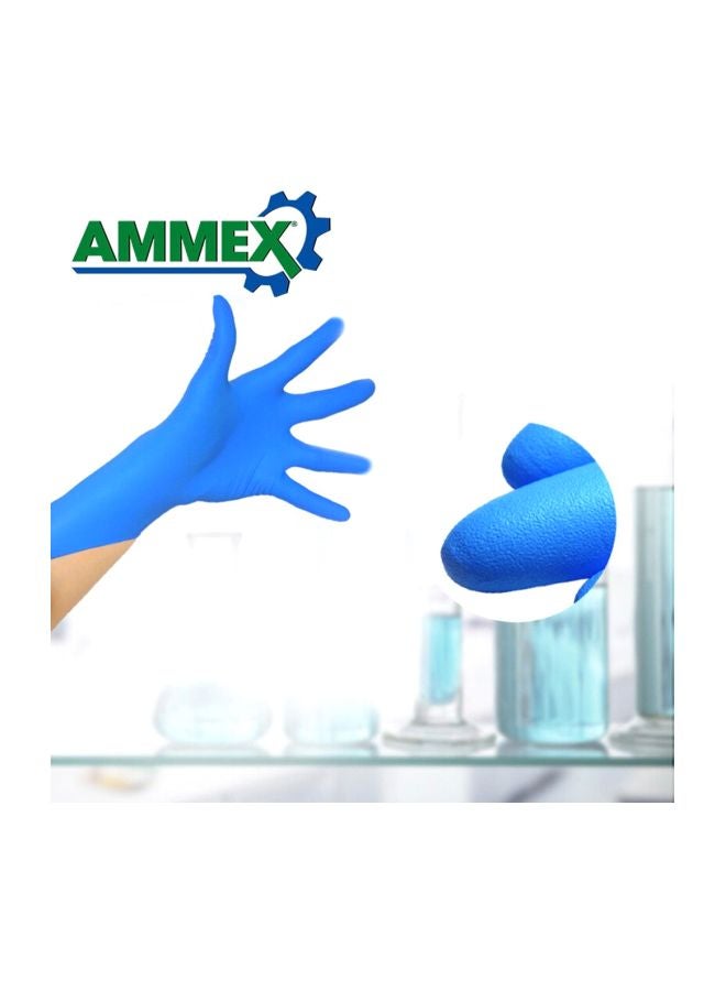 Mack's 100-Piece Disposable Nitrile Rubber Gloves Blue S  - Image 5