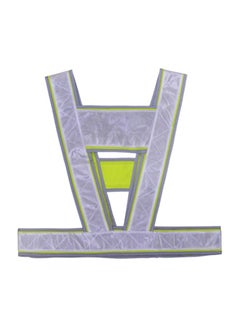 Mack's High Visibility Reflective Safety Vest Grey 28cm  - Image 1