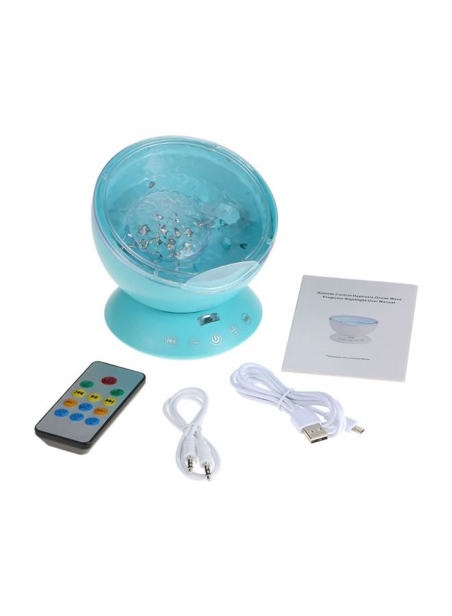 Nightlight With Mini Music Player Blue 4.96x4.96x4.13inch - Image 1