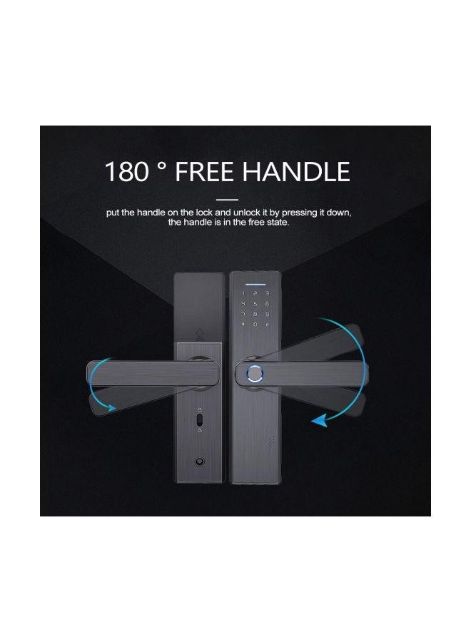 Generic Fingerprint Door Lock Black  - Image 4