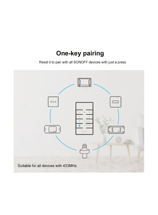 OWSOO - Sonoff RM433 Remote Controller White - Image 1
