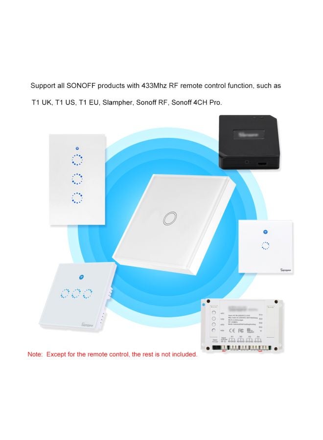 SONOFF 2-Piece Wireless Wall Touch Panel Sticky Transmitter Modules White - Image 3