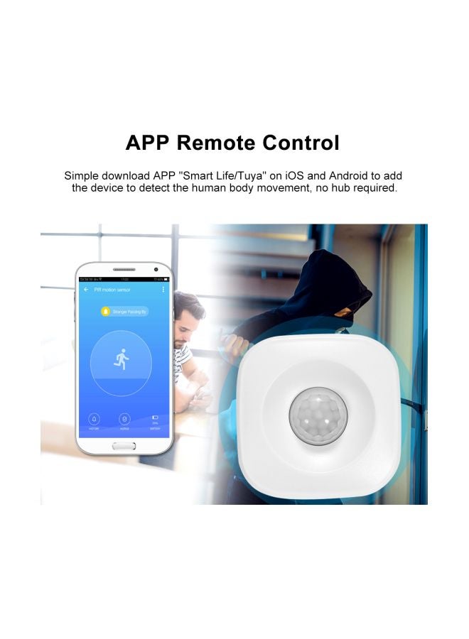 Wireless Passive Infrared Detector White  - Image 4