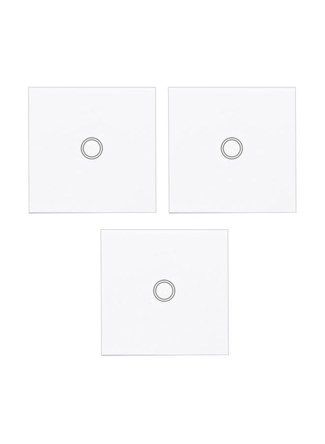 SONOFF 3-Piece Wireless Wall Touch Panel Sticky Transmitter Modules White - Image 1