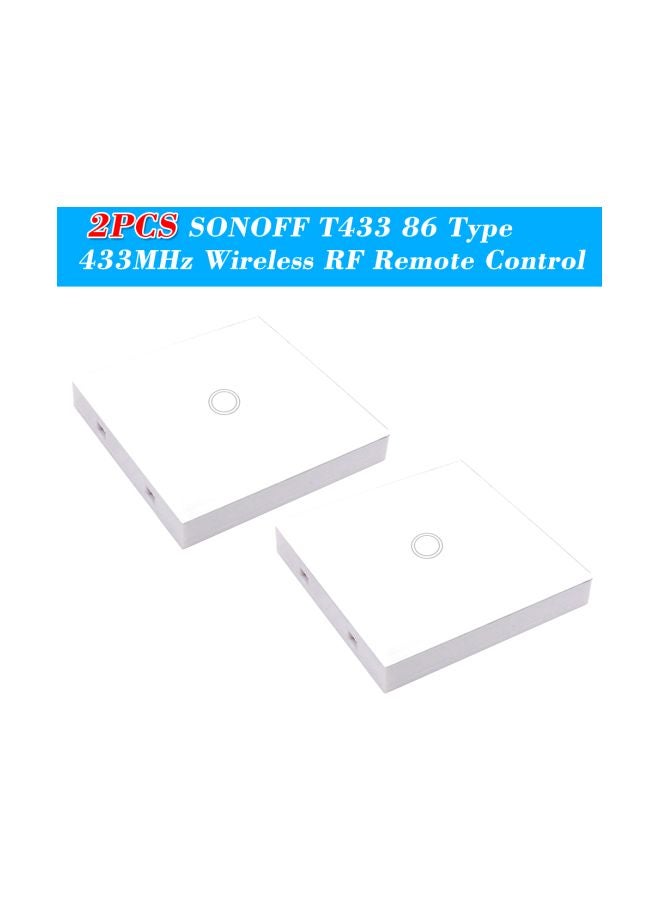 SONOFF 2-Piece Wireless Wall Touch Panel Sticky Transmitter Modules White - Image 2