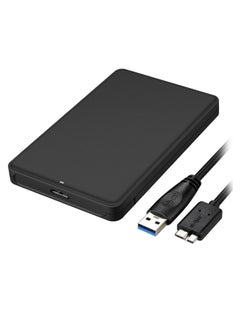 Generic Drive Enclosure Case For SATA SSD/HDD With USB Data Cable Black  - Image 1