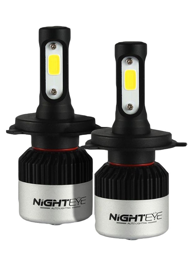 طقم مصابيح LED أمامية للسيارة من قطعتين