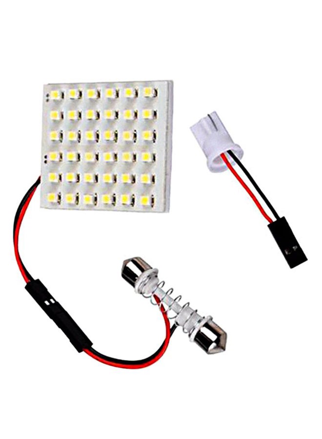 Generic LED Panel Car Reading Map Lamp With Adapter 