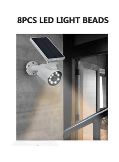 OWSOO Pack Of 2 LED Solar Security Light White/Black 28cm  - Image 3