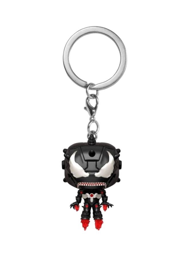 Funko Marvel Venom: Venomized Iron Man Keychain Black/Silver/Red - Image 1