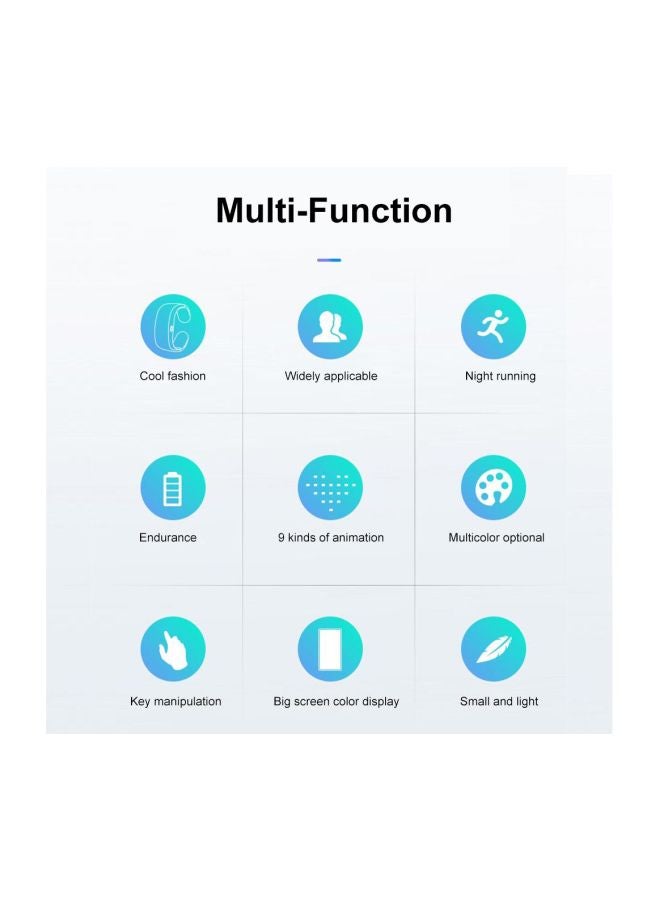 سوار مزود بشاشة LED أسود - Image 2