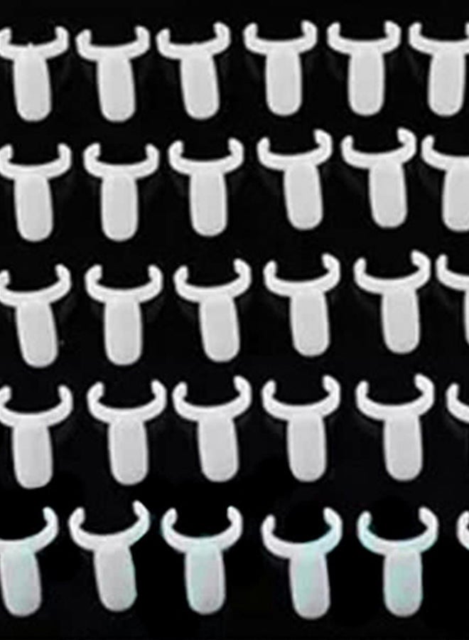 Generic 50-Piece Professional Acrylic Nail Art Display Ring Board Set White  - Image 2