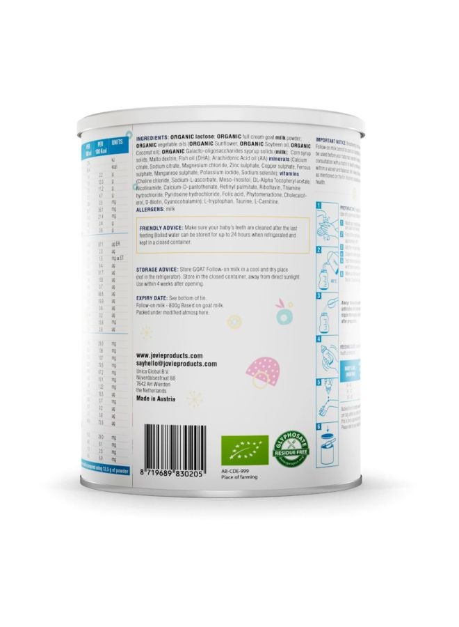 Jovie - Organic Goat Milk 400grams - Image 1