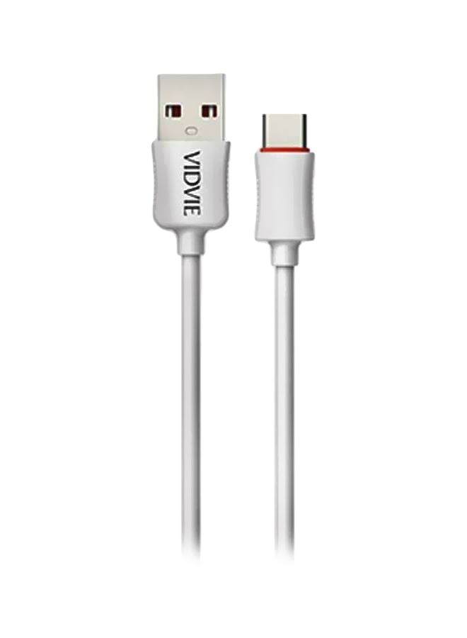 فيدفي كابل شحن ومزامنة بيانات بمنفذ Micro USB أبيض