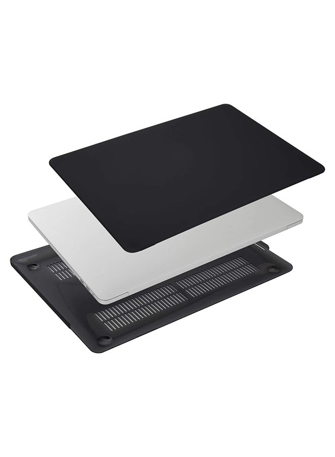 Mufaens Protective Hard Shell Case Cover For MacBook New Pro 15-Inch Matte Black - Image 1