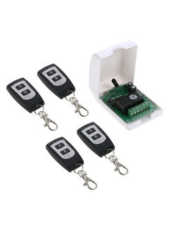 Wireless Remote Control Switch With Key Transmitter Multicolour