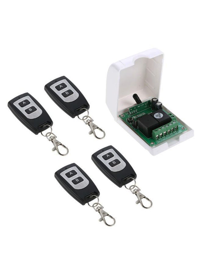 Generic - Wireless Remote Control Switch With Key Transmitter Multicolour - Image 1