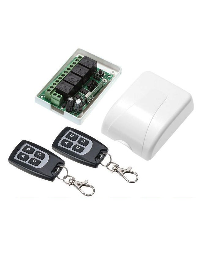 Wireless Remote Control Switch Module With Key Transmitter Multicolour