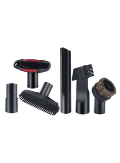 Generic 6-Piece Vacuum Cleaner Brush Head Set XMD1246 Black/Brown  - Image 1