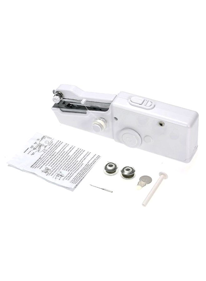 Portable Handheld Sewing Machine With Accessory White/Silver White/Silver - Image 1