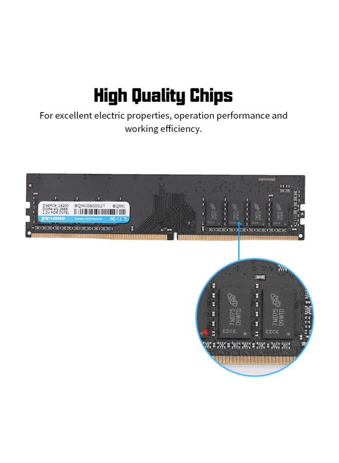 إيفون ذاكرة رام DDR4 لمعالج إنتل في أجهزة الكمبيوتر أسود/ذهبي  - Image 2