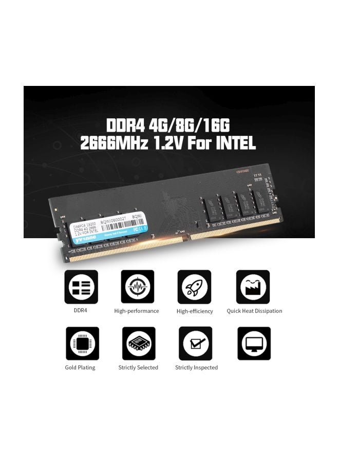 إيفون ذاكرة رام DDR4 لمعالج إنتل في أجهزة الكمبيوتر أسود/ذهبي  - Image 5