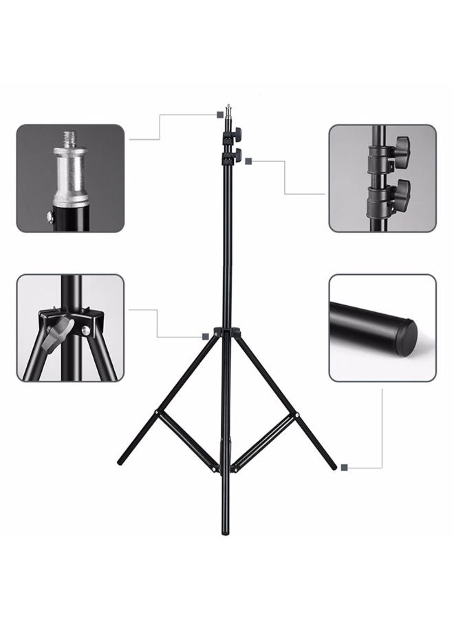 LED Photography Ring Light With Accessories White - Image 2