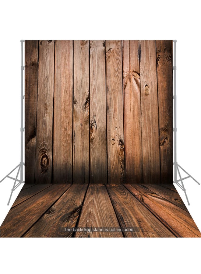 ANDOER - Wooden Floor Pattern Background Backdrop Multicolour - Image 1
