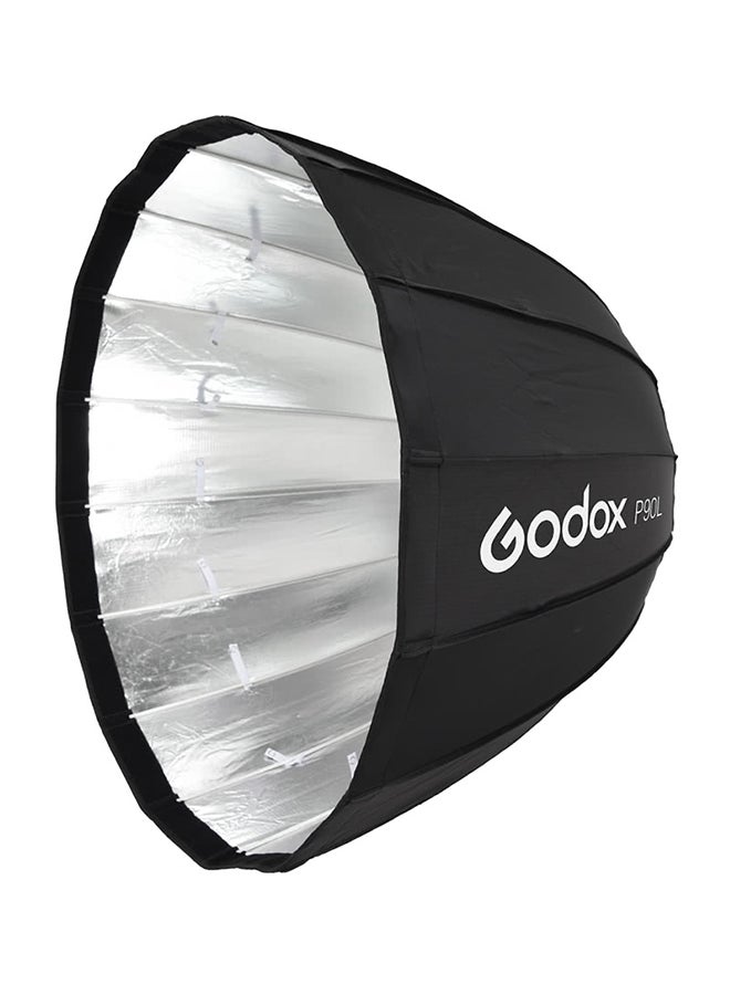 Godox Deep Lightweight Parabolic Umberlla 90centimeter Black/White  - Image 1