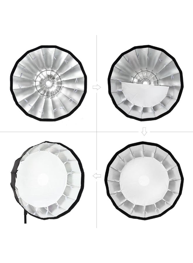 Godox Deep Lightweight Parabolic Umberlla 90centimeter Black/White  - Image 4
