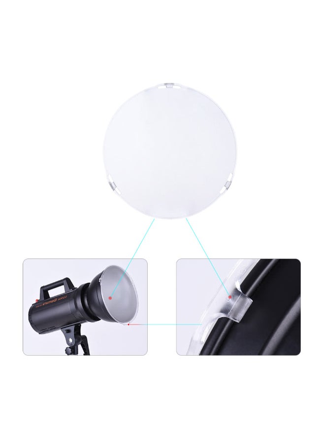 Photo Studio Frosted-Surface Diffuser Plate 18.5centimeter White  - Image 4