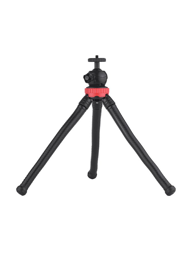 Generic Flexible Octopus Tripod With 360 Degree Ball Head Holder Red/Black 