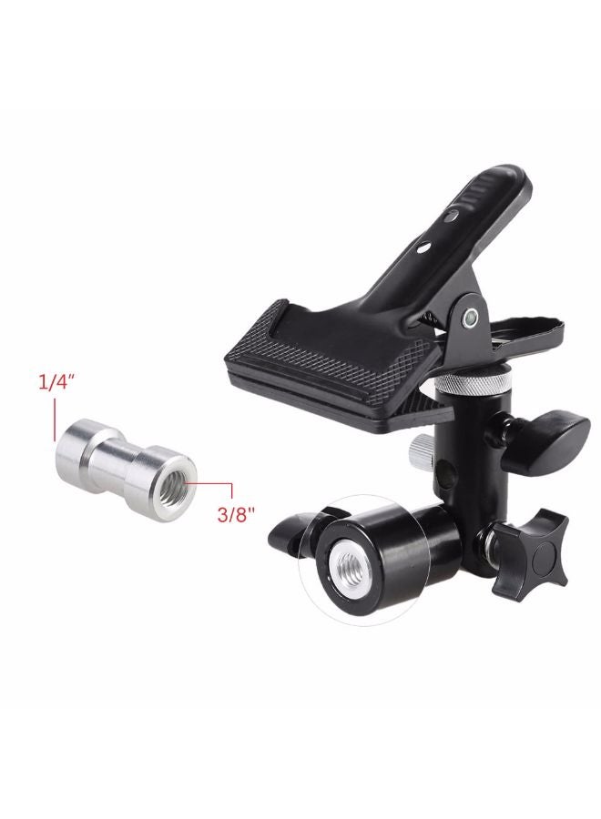 Metal Clamp Clip Holder Black/Silver  - Image 2