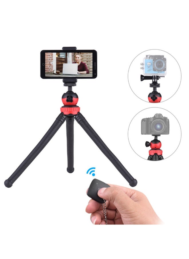 Generic Mini Flexible Octopus Tripod Spider Stand Holder Red/Black  - Image 2