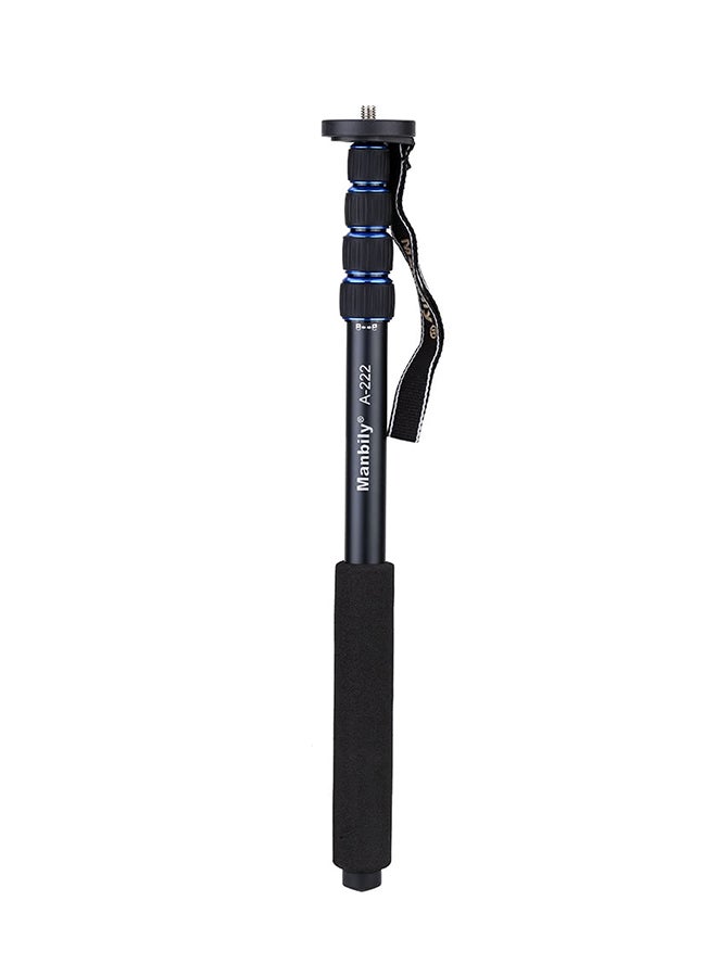 Manbily Portable 5-section Telescopic Monopod Black/Blue  - Image 1