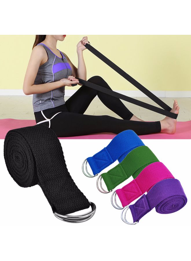 Generic Adjustable Yoga Stretching Strap With D-Ring Buckle  - Image 2