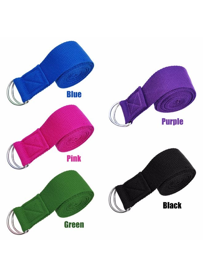 Generic Adjustable Yoga Stretching Strap With D-Ring Buckle  - Image 2
