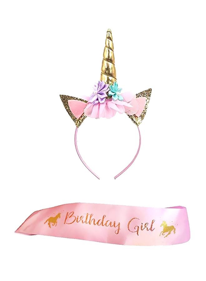 Beauenty Unicorn Headband With Satin Scarf - Image 1