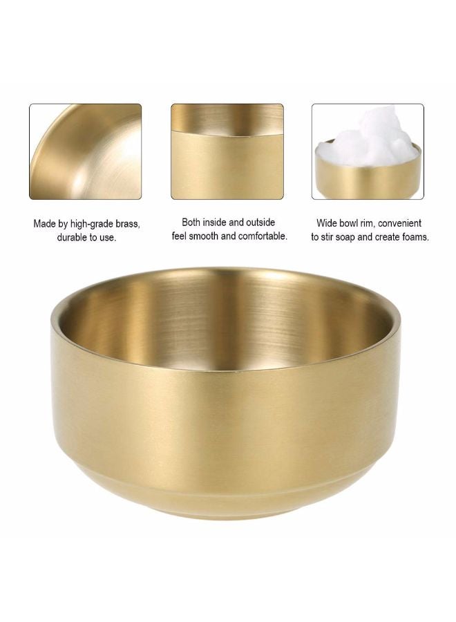 docooler Shaving Bowl Gold  - Image 2